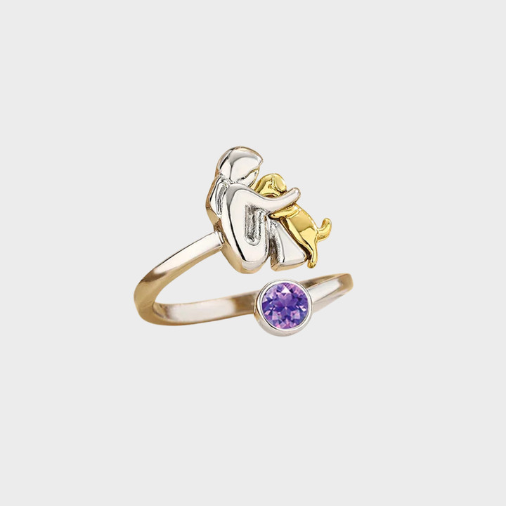 Пръстен с кучешка висулка